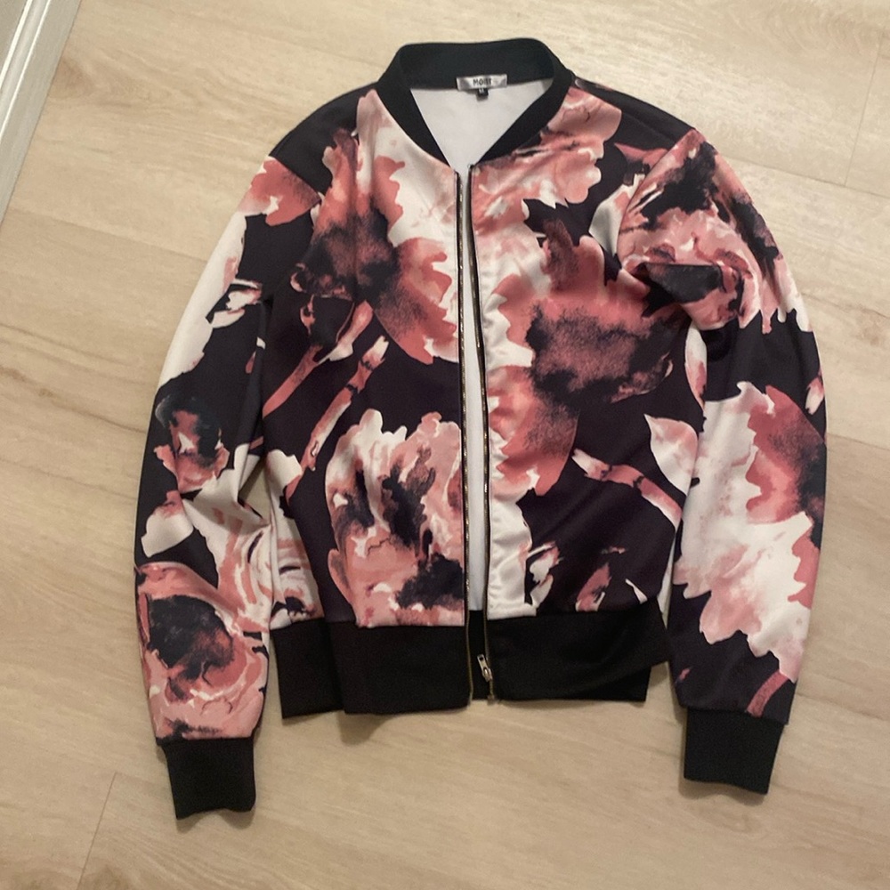 Floral Bomber Jacket